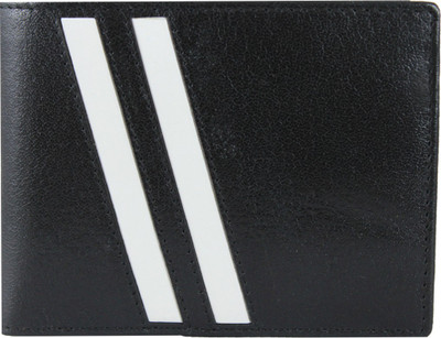 

LA ROMA Men Black Genuine Leather Wallet(3 Card Slots)