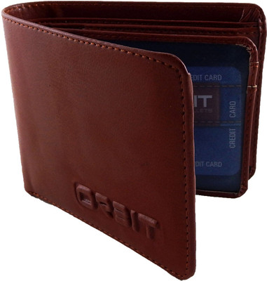 

Orbit Men Beige Genuine Leather, Fabric Wallet(6 Card Slots), Brown