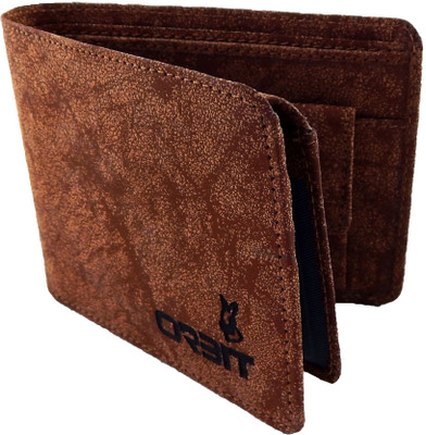 

Orbit Men Tan Genuine Leather, Fabric Wallet(6 Card Slots)