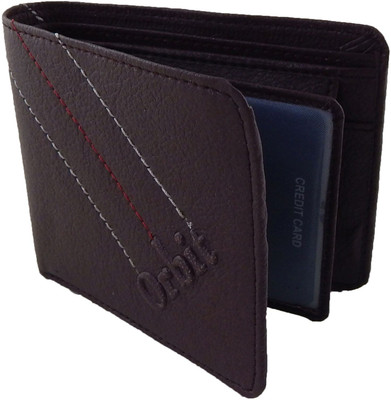 

Orbit Men Brown Genuine Leather, Fabric Wallet(5 Card Slots)