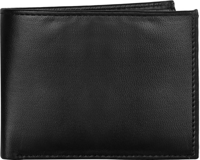 

Cherryland Men Black Genuine Leather Wallet(8 Card Slots), Leather black