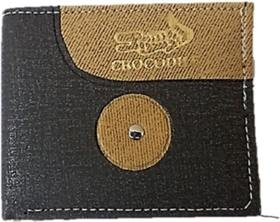 

DAKSH Men Grey, Gold Fabric Wallet(3 Card Slots)
