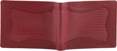 

CLYDE Men Red Genuine Leather Wallet(8 Card Slots)