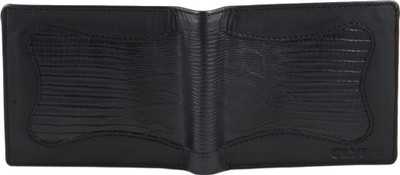 

CLYDE Men Black Genuine Leather Wallet(8 Card Slots)