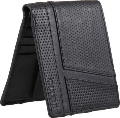 

CLYDE Men Black Genuine Leather Wallet(8 Card Slots)