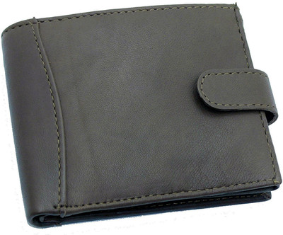 

PELLET Men Black Genuine Leather Wallet(11 Card Slots)