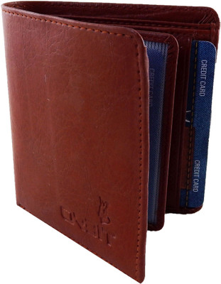 

Orbit Men Brown Genuine Leather, Fabric Wallet(7 Card Slots)