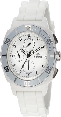 

Maxima Chrono Analog White Dial Men's Watch - For Men