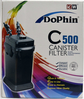 

Dophin Canister Filter C 500 Canister Aquarium Filter(Mechanical Filtration for Salt Water and Fresh Water)
