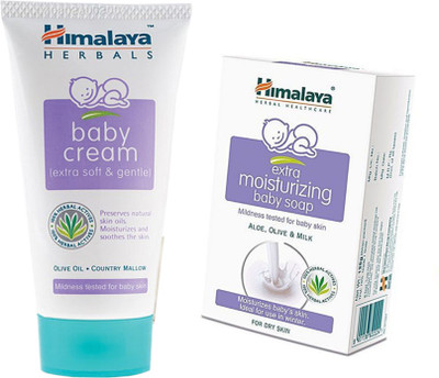 

Himalaya Herbals Baby Cream (100g)+Himalaya Gentle Baby Soap (125g)(White)