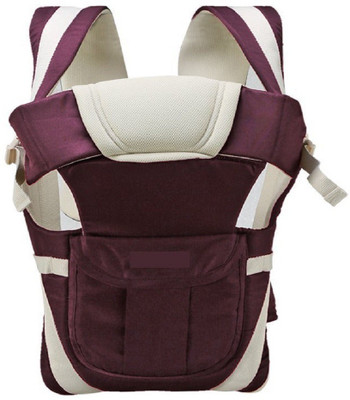 

Continental Adjustable Hands-Free 4-in-1 Front Baby Carrier Bag ( Purple ) Baby Carrier(Purple, Front Carry facing in)