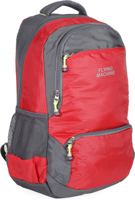 

Flying Machine LAPTOP BAGS 15 L Backpack(Red, Grey)