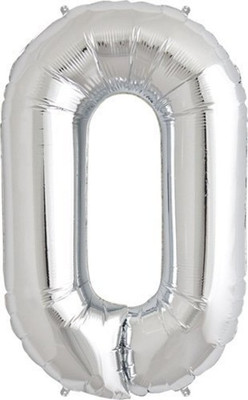 

Balloonistics Solid O Letter Foil Balloon 17" Inch - Silver Balloon(Silver, Pack of 1)