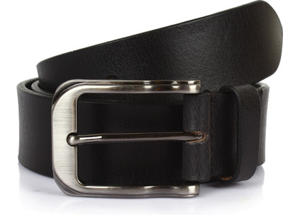 

THE MAKER Men Casual, Evening, Formal, Party Black Genuine Leather Belt