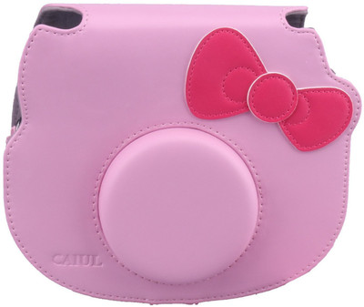 

Caiul Soft PU Leather Fujifilm Instax MIni Hello Kitty Case ( Pink) Camera Bag(Pink)