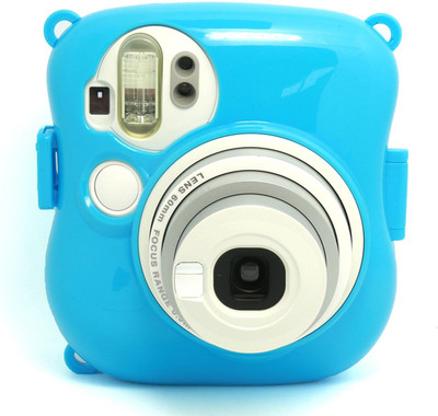 

Caiul Transparent Crystal Protective Instax Mini 25 Case (Blue) Camera Bag(Blue)