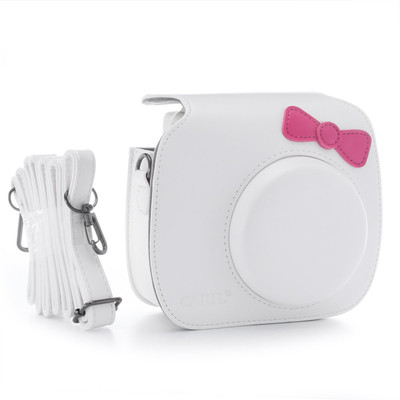 

Caiul Mini 9, Mini 8/ 8+ Case With Bow-Knot White Camera Bag(White)