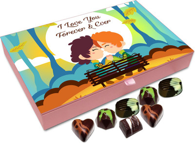 

Chocholik Gift Box - I Love You Forever And Ever Chocolate Box - 12pc Truffles(144 g)