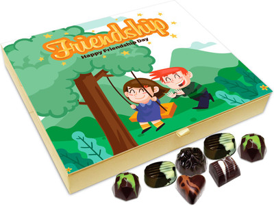 

Chocholik Gift Box - Beautiful Friendships Stays For Rest Of Rest Of Our Lives Chocolate Box - 20pc Truffles(240 g)