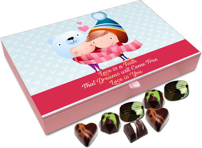 

Chocholik Gift Box - Love Is A Faith Chocolate Box - 12pc Truffles(144 g)