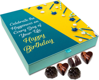 

Chocholik Gift Box - May Your Birthday Be Filled With Celebration And Happiness Chocolate Box - 9pc Truffles(108 g)