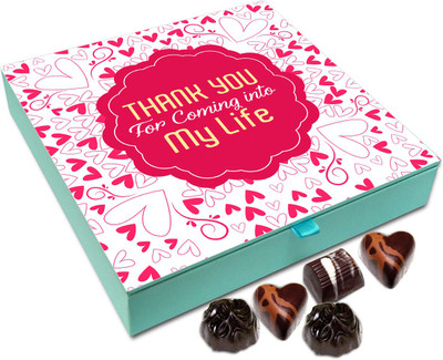

Chocholik Gift Box - Thank You For Coming In My Life Chocolate Box - 9pc Truffles(108 g)