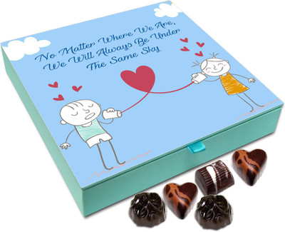 

Chocholik Gift Box - No Matter Where We Are We Will Be Under Same Sky Chocolate Box - 9pc Truffles(108 g)