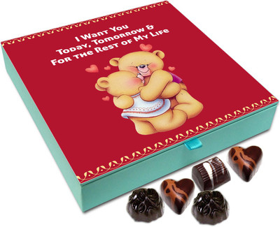 

Chocholik Gift Box - I Want You Today Tomorrow And Rest Of My Life Chocolate Box - 9pc Truffles(108 g)