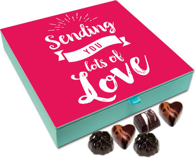 

Chocholik Gift Box - Sending You Lots Of Love Chocolate Box - 9pc Truffles(108 g)