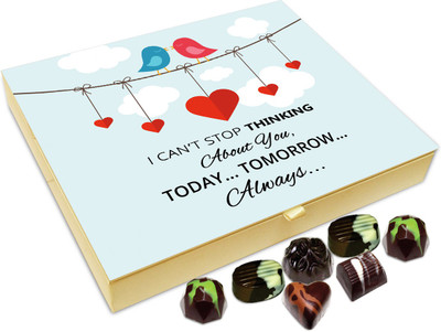 

Chocholik Gift Box - I Can't Stop Thinking About You Chocolate Box - 20pc Truffles(240 g)