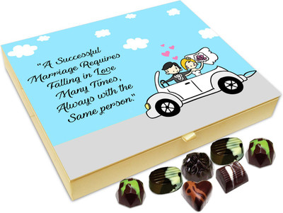 

Chocholik Gift Box - Fall In Love Many Times With Same Person Chocolate Box - 20pc Truffles(240 g)