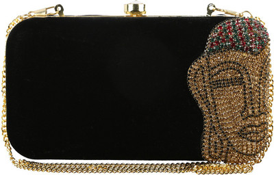 

The Indian Handicraft Store Party Black Clutch