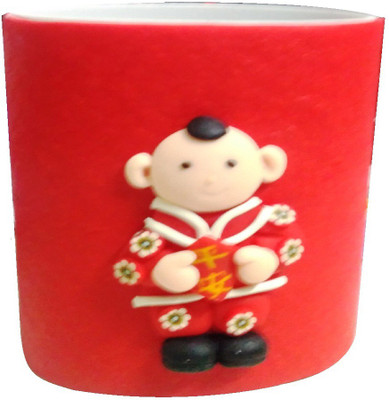 

Riddhi Siddhi 1 Compartments FELT Pen Stand(Red)