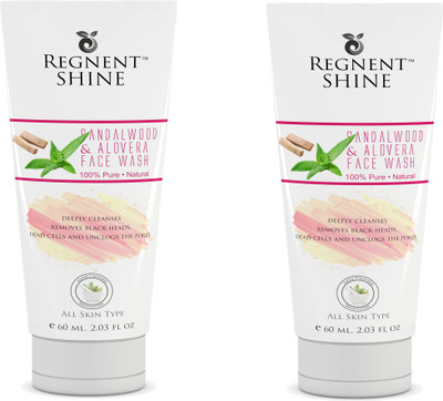 

Regnent Shine Sandalwood & Aloe-Vera Face Wash(60 ml)
