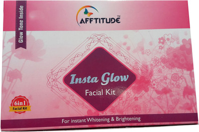 

AFFTITUDE Women 100 % Natural Organic Instant and Brighter Glow 6 in 1 Insta Glow Facial Kit A herbal Preparation No Side Effect 340 g