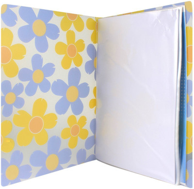 

TRANBO Plastic Clear Cover Presentation Display File Folder, 60 Pockets, A4 Size, Yellow(Set Of 1, Yellow)