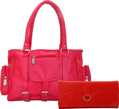 

Lady bar Shoulder Bag(Pink)