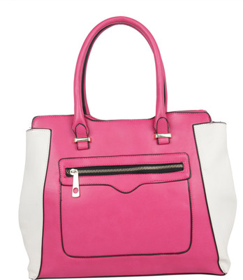 

Fur Jaden Hand-held Bag(Pink, White)