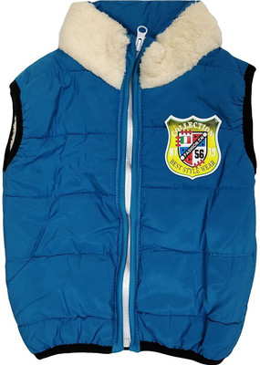 

Icable Sleeveless Solid Baby Boys Jacket, Blue