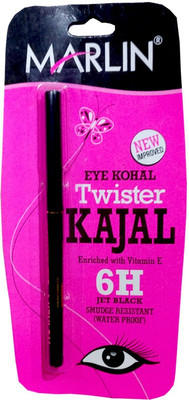 

Marlin Eye Kohal Twister Kajal(Black, 10 g)