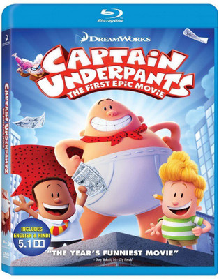 Captain Underpants The First Epic Movie blu ray(Blu-ray English)