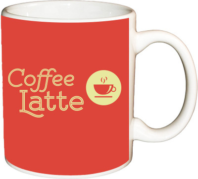 

ShopBuzz Coffee latter printed coffee Ceramic Mug(350 ml), Multicolor