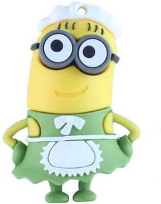 

Microware Cartoon Maid Shape (Green & Black) 32 GB Pen Drive(Yellow, Green)