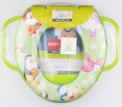 

Ole Baby Cute, Colorfull, Padded, Soft, and Durable,Full Cushion Assorted Potty Trainer Seat Potty Seat(Green Color)