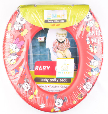

Ole Baby Cute, Colorfull, Padded, Soft, and Durable,Full Cushion Assorted Potty Trainer Seat Potty Seat(Cherry Red)