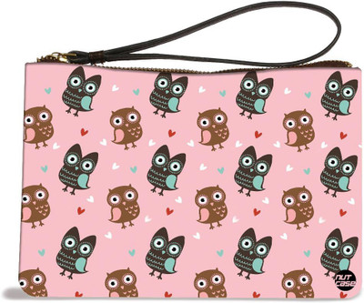 

Nutcaseshop Pink Owls Kids Pouch(Multicolor)