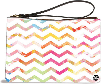 

Nutcaseshop Zig Zag Watercolors Pouch(Multicolor)