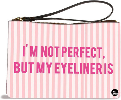 

Nutcaseshop Eyeliner Makeup Quote Pouch(Multicolor)