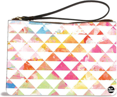 

Nutcaseshop Triangle Watercolors Pouch(Multicolor)