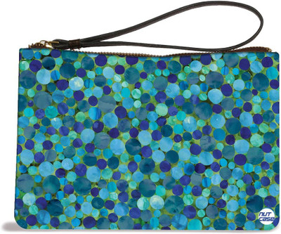 

Nutcaseshop Blue Confetti Pouch(Multicolor)